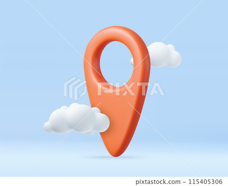3d Mark location. Locate pin gps map. 115405306