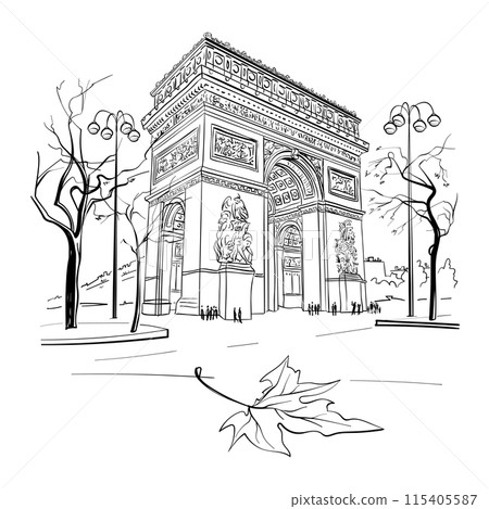 Arc de Triomphe, Paris, France 115405587