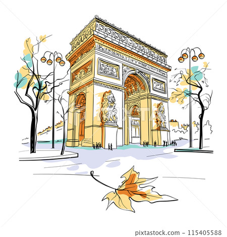 Arc de Triomphe, Paris, France Arc de Triomphe, Paris, France 115405588