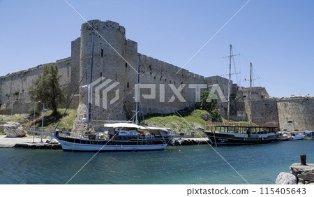Girne, Kyrenia, Northern Cyprus- June1,2024 Kyrenia Girne Old Harbour,Girne is a city on the northern coast of Cyprus, noted for its historic harbour and castle. 115405643