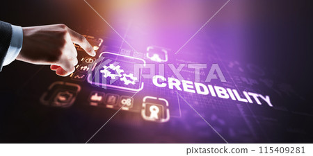 Credibility improvement. Modern business solution concept 115409281