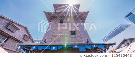 "Tokyo" Toyosu bustling with tourists, a scene packed with visitors 115410448