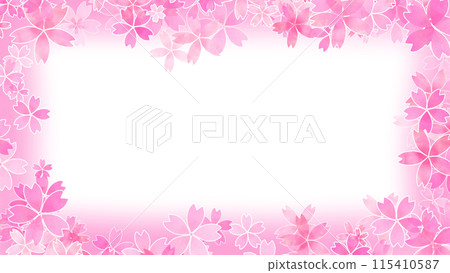 Cherry blossom frame for video Cherry blossom frame for video 115410587