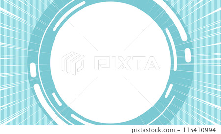 Illustration of a concentrated line and circle frame Illustration of a concentrated line and circle frame 115410994