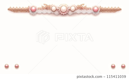 Simple and cute pink frame 115411039