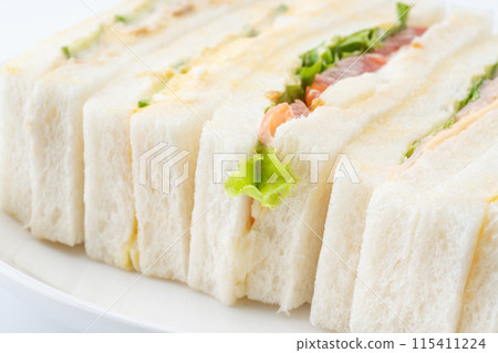 Mixed sandwiches close-up Mixed sandwiches close-up 115411224
