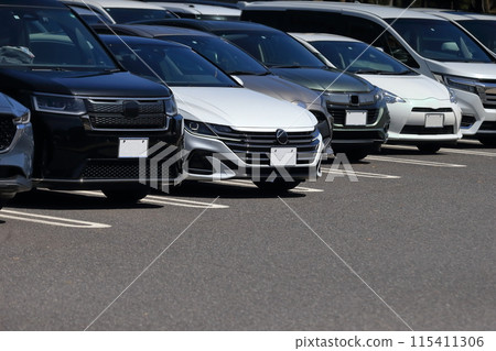 Parked passenger car image 115411306