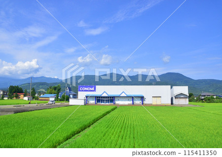 從越後心跳鐵道妙高羽馬線妙高高原站到上越妙高站的車窗看到的景色（2022年夏季） 115411350