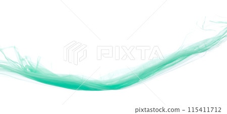 Green Organza fabric flying in curve shape, Piece of textile blue sky organza fabric throw fall in air. White background isolated motion blur Green Organza fabric flying in curve shape, Piece of textile blue sky organza fabric throw fall in air. White background isolated motion blur 115411712
