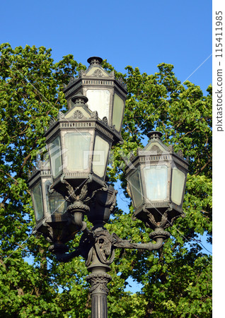 Retro style lantern. 115411985