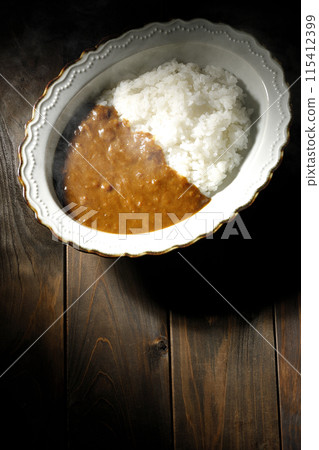 Single shot of hot curry rice Single shot of hot curry rice 115412399