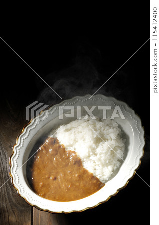 Single shot of hot curry rice Single shot of hot curry rice 115412400