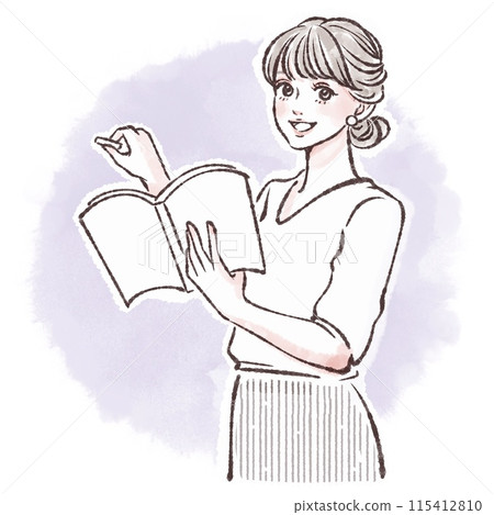 Illustration material of women and girls Illustration material of women and girls 115412810