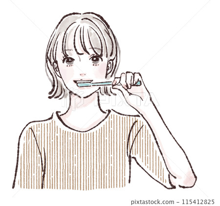 Illustration material of women and girls 115412825