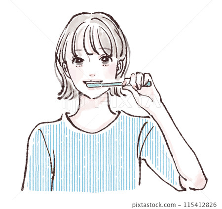 婦女和女孩插畫素材 115412826