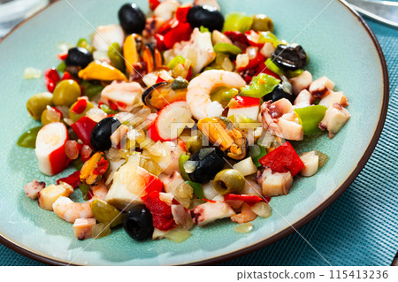 Seafood salad Salpicon de marisco Seafood salad Salpicon de marisco 115413236