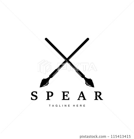 Spear Logo Old Vintage Rustic Simple Design Business Brand Spear Arrow Spear Logo Old Vintage Rustic Simple Design Business Brand Spear Arrow 115413415