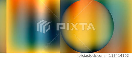 Colorful metallic geometric shapes. Vector Illustration For Wallpaper, Banner, Background, Card, Book Illustration, landing page Colorful metallic geometric shapes. Vector Illustration For Wallpaper, Banner, Background, Card, Book Illustration, landing page 115414102