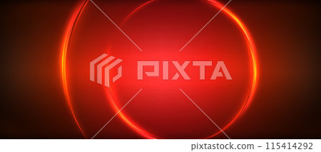 Neon glowing circle rays, light round lines in the dark, planet style neon wave lines. Energetic electric concept design for wallpaper, banner, background Neon glowing circle rays, light round lines in the dark, planet style neon wave lines. Energetic electric concept design for wallpaper, banner, background 115414292
