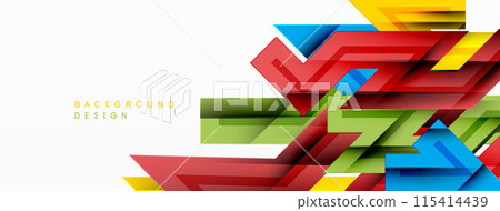 Dynamic lines geometric background. Vector Illustration For Wallpaper, Banner, Background, Card, Book Illustration, landing page 115414439