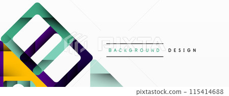 Business triangle and squares vector abstract background 115414688