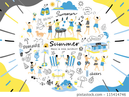 人們享受夏天 115414746