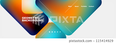 Square internet web page design template. Vector Illustration For Wallpaper, Banner, Background, Card, Book Illustration, landing page Square internet web page design template. Vector Illustration For Wallpaper, Banner, Background, Card, Book Illustration, landing page 115414929