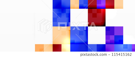 Dynamic colorful squares background. Vector Illustration For Wallpaper, Banner, Background, Card, Book Illustration, landing page Dynamic colorful squares background. Vector Illustration For Wallpaper, Banner, Background, Card, Book Illustration, landing page 115415162