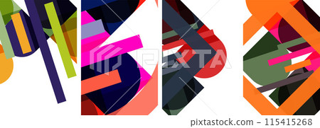 Square and round shape geometric poster set for wallpaper, business card, cover, poster, banner, brochure, header, website Square and round shape geometric poster set for wallpaper, business card, cover, poster, banner, brochure, header, website 115415268