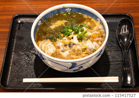 Osaka local dish: Kasu udon Osaka local dish: Kasu udon 115417527
