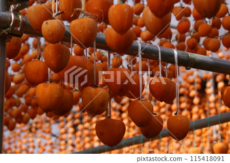 掛著的柿餅 115418091