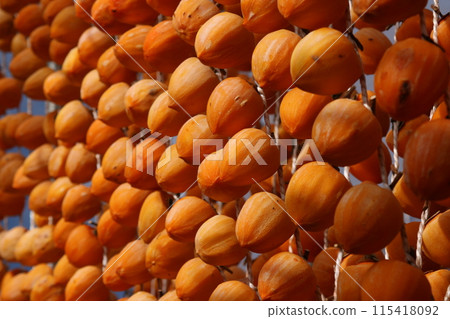 掛著的柿餅 115418092