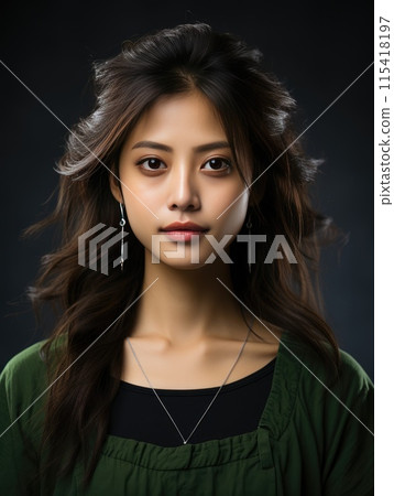 Portrait Photography of Young asian beauty woman with koreans makeup Portrait Photography of Young asian beauty woman with koreans makeup 115418197