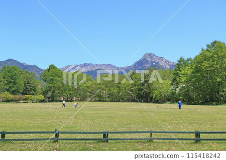 從八岳農場看五月的八岳 從八岳農場看五月的八岳 115418242