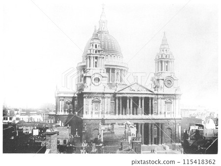 Old England, London, St. Paul's Cathedral Old England, London, St. Paul's Cathedral 115418362