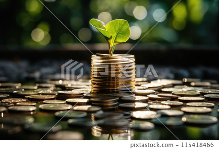 The green globe with circular economy icons, economy for future growth of business and environment sustainable.Net zero and carbon The green globe with circular economy icons, economy for future growth of business and environment sustainable.Net zero and carbon 115418466