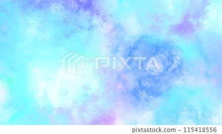 Abstract blue watercolor background.Hand painted watercolor. vector Abstract blue watercolor background.Hand painted watercolor. vector 115418556