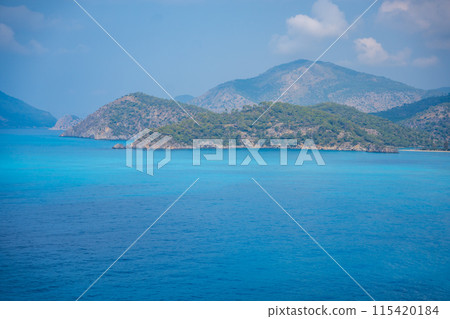 Gemile Island, Aegean Islands Fethiye Beachs in Mugla Turkiye Gemile Island, Aegean Islands Fethiye Beachs in Mugla Turkiye 115420184