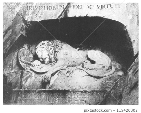 Old Swiss Lion Monument Old Swiss Lion Monument 115420302