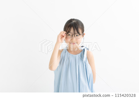 Girl with glasses 115420328
