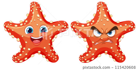 Happy and Angry Starfish Happy and Angry Starfish 115420608