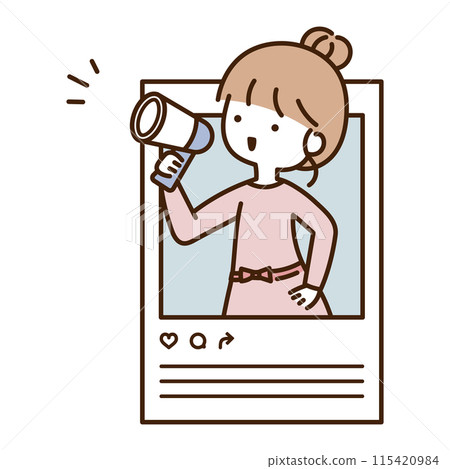 Viral marketing by female influencers 115420984