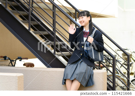High school girl meeting 115421666