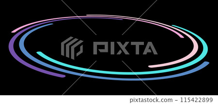 Abstract background with color lines in spiral, perspective view. Art design circle as logo or icon. Abstract background with color lines in spiral, perspective view. Art design circle as logo or icon. 115422899