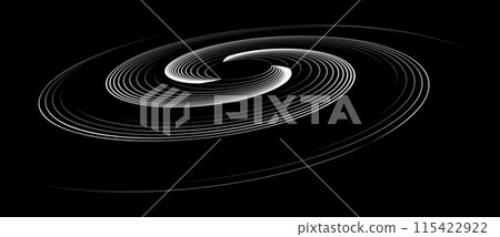 Abstract background with lines in spiral, perspective view. Art design circle as logo or icon. Abstract background with lines in spiral, perspective view. Art design circle as logo or icon. 115422922