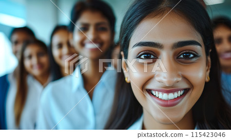 微笑的印度婦女 115423046