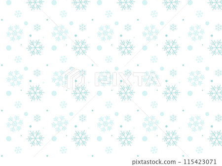 Cute snowflake background illustration landscape 115423071
