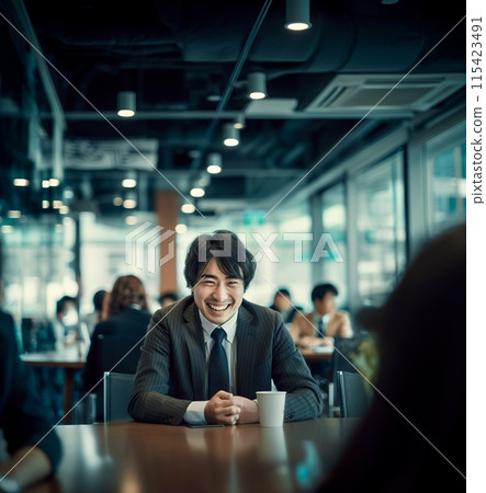 商人在辦公室會議 商人在辦公室會議 115423491