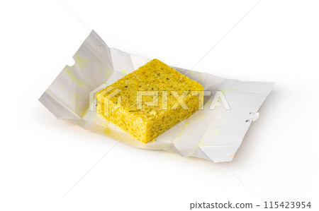 Unwrapped bouillon cube 115423954
