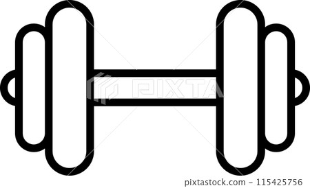 Dumbbell icon 115425756